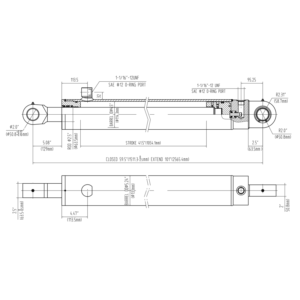 Silinder Lengan Berkusyen