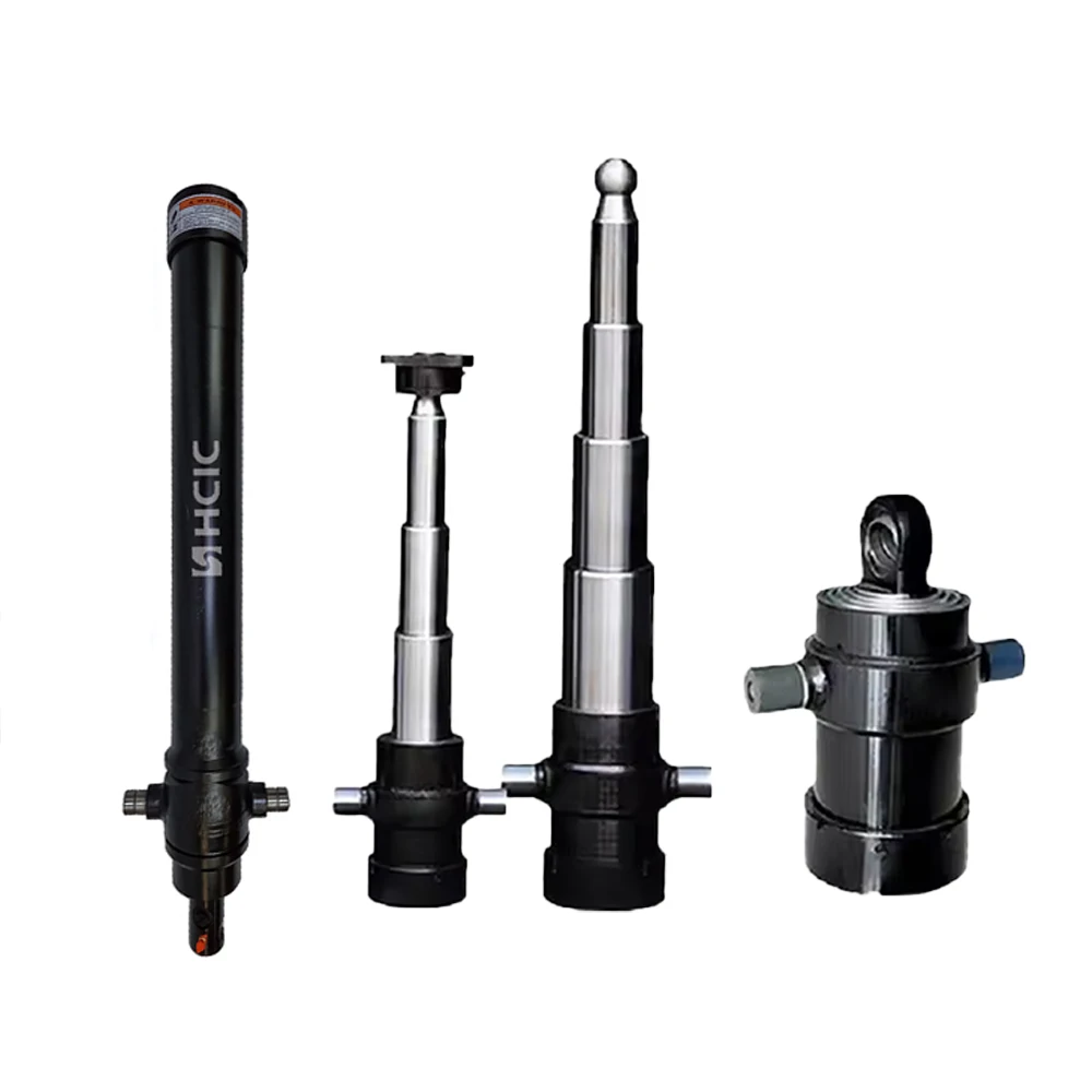 Silinder hidraulik pelbagai stage treler kecil